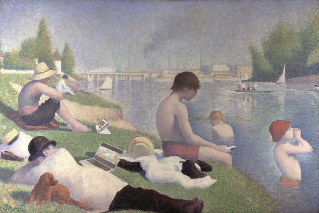 Georges Seurat - Baigneurs a Asnieres - final